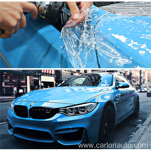 car paint film buffing